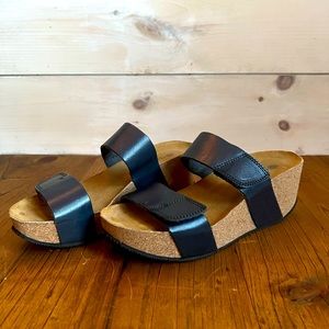 Eric Michael blue wedges.